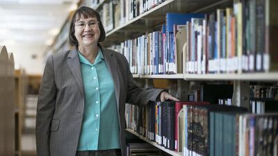 Dr Melanie Gobert says it is a challenge to get children to read when they have been raised in an oral tradition. Mona Al Marzooqi / The National