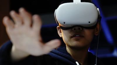 Many of us could soon be logging on to the Metaverse to meet friends and explore foreign places. Bing Guan / Bloomberg