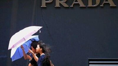 Shares of Prada fell as much as 3.9 per cent to HK$57.65, their lowest since August 24. Mike Clarke / AFP