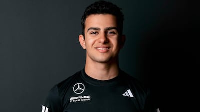 Emirati driver Rashid Al Dhaheri has taken the next step up in his career by joining Mercedes junior programme. Photo: Mercedes