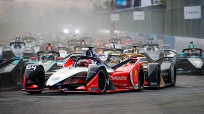 It was a lively start to the first Formula E race in Saudi Arabia.