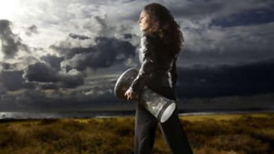 The darbuka is "very masculine", Simona Abdallah says. "I think the reaction would be different if I was sitting there playing a piano."