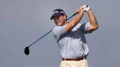 Tom Watson, the defending champion of the Senior British Open, in action at Troon.