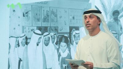 Ahmad Al Falasi, Minister of Education, announced the Greening Education Hub at a press conference on Thursday. Photo: Ministry of Education