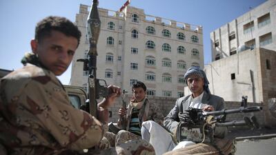 Houthi factions favour force over dialogue. Hani Mohammed / AP