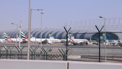 Terminal 3 of the Dubai International Airport as the UAE's airspace remains closed. Reuters