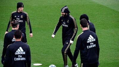 Real Madrid' midfielder Luka Modric controls the ball. AFP