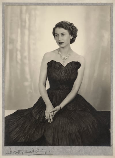 An undated photo of a portrait by Dorothy Wilding of Queen Elizabeth II in 1952 is also featured on the exhibition. PA