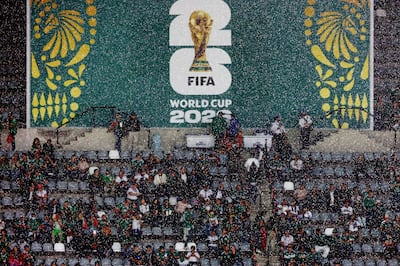 The Round of 32 match between Mexico and Ecuador at Mexico City was delayed due to rain. Reuters