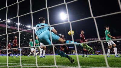 Newcastle United goalkeeper Nick Pope makes a save. AFP