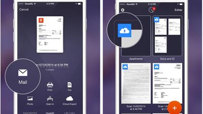 Scanner Pro is a ‘scanner in your pocket’ that lets you scan receipts, documents or important contracts on the go.