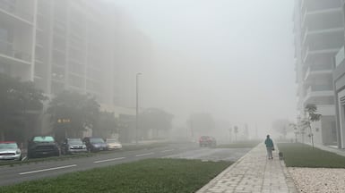 Residents reported near-zero visibility during foggy conditions. Reena Ratan / The National
