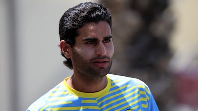 Mohammed Shahdad while playing for Emirates Blues against Fujairah in the Emirates D50 tournament at the ICC Academy, Dubai. Chris Whiteoak / The National