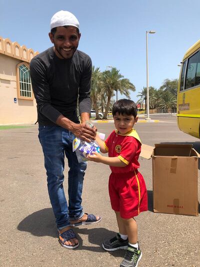 Children from British Orchard Nursery have been busy spreading joy during Ramadan. Courtesy British Orchard Nursery