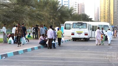 Private cars illegally ferry passengers between locations in Abu Dhabi every day. Fares are less than licensed taxis. Fatima Al Marzooqi / The National