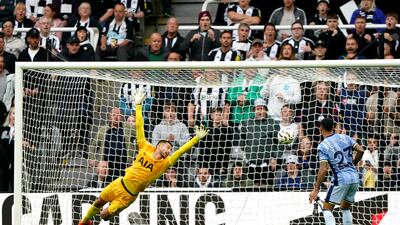 TOTTENHAM RATINGS: No chance with superb Barnes finish in first half or Isak tap in after break. A few unconvincing punches on crosses from Italian but was spectator for much of second bar one save at near post from Murphy. PA