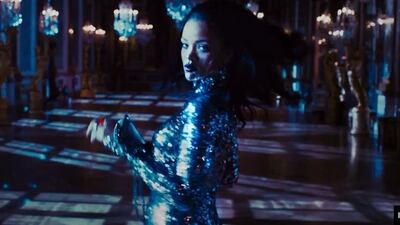 A screenshot from Dior's Secret Garden video starring Rihanna.