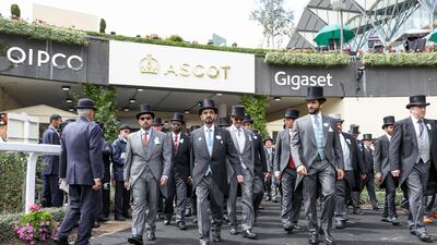 Sheikh Mohammed bin Rashid attends the Royal Ascot horse race.