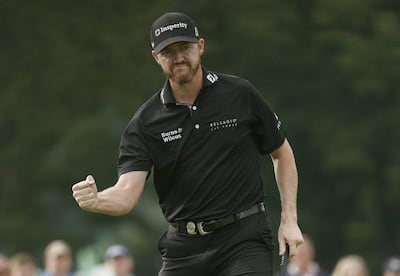 Jimmy Walker reacts to his birdie putt on the 11th hole during the final round of the PGA Championship on Sunday at Baltusrol. Mike Groll / AP Photo / July 31, 2016