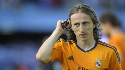 Luka Modric made 33 appearances for Real Madrid in La Liga this season. Miguel Riopa / AFP