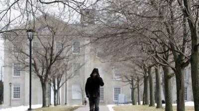 Detectives trawled Muslim students' websites and spoke to local authorities about staff at the University at Buffalo campus, pictured above.