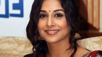 The actress Vidya Balan. AFP Photo
