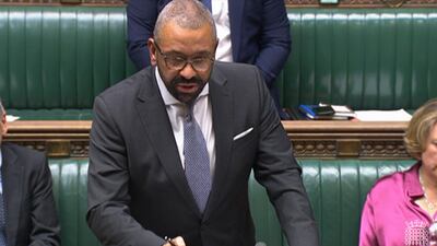 Foreign Secretary James Cleverly is expected to travel to the Middle East. PA Wire
