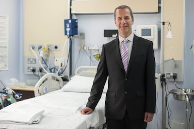 Dr Paul Bosio, chief medical officer of Corniche Hospital. Mona Al Marzooqi / The National