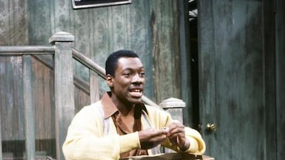 In this May 13, 1983 photo released by NBC shows Eddie Murphy as Mr. Robinson during the Mister Robinson’s Neighborhood skit. Al Levine / AP Photo / NBC