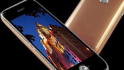 Stuart Hughes's latest take on the iPhone, a gold-encased iPhone 4, will soon be available in the UAE. It will not be as expensive has his Supreme Rose iPhone 3GS, above,but it is still sure to turn heads.