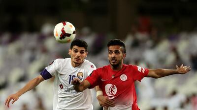 Ali Mabkhout, Al Jazira. 2013/14: 19 appearances, seven goals. Christopher Pike / The National