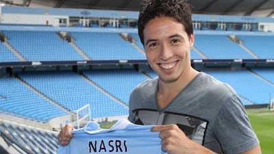 Samir Nasri, pictured, signed for Manchester City, putting Shaun Wright-Phillips place in the squad under threat.