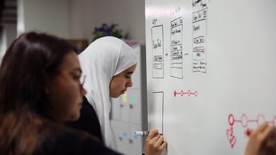 NYUAD students take part in a four-week summer course in partnership with Etihad Cargo. Courtesy NYUAD