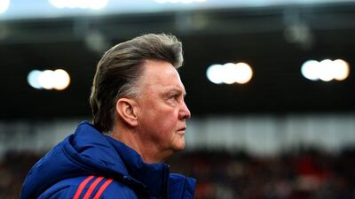 Manchester United manager Louis van Gaal shown on Saturday after his team's loss to Stoke City in the Premier League. Laurence Griffiths / Getty Images / December 26, 2015
