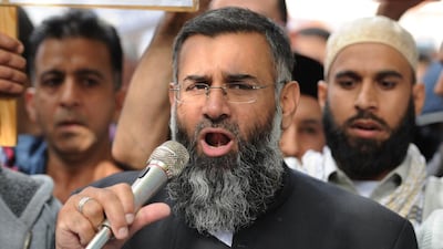 Anjem Choudary has been held under UK anti-terror laws. AFP