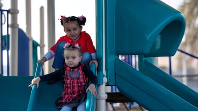 Toddlers at the jungle gym