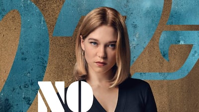 'No Time To Die' poster featuring Lea Seydoux.