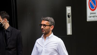 Simone Marchetti arrives at the Dolce & Gabbana show during Milan Men's Fashion Week on June 19, 2021 in Milan, Italy. Getty Images