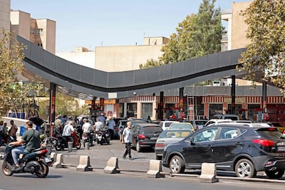 Queues at petrol stations in Tehran this week were the latest sign of economic hardship. AFP