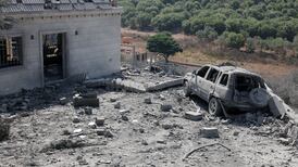 A home in the southern Lebanese village of Ansar damaged by the strike on August 15, 2026. EPA