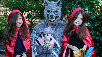 Some costumes are meant to be scary. AFP