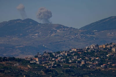 Smoke rises following Israeli bombardment in southern Lebanon. AFP