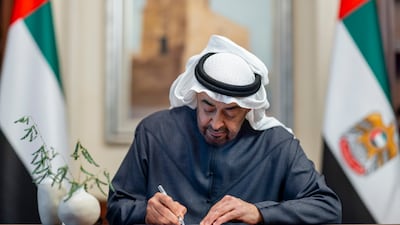 President Sheikh Mohamed has wished those injured in Houthi attacks on Saudi airports a speedy recovery. Photo: UAE Presidential Court