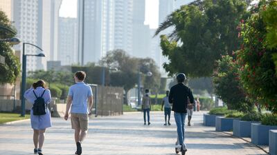 UAE residents are optimistic about the future, a global report found. Khushnum Bhandari / The National