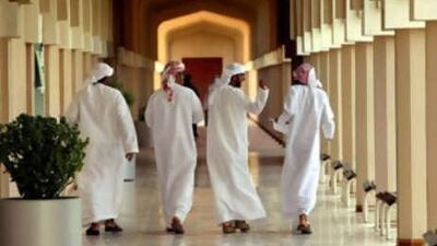Students walk to a lecture at UAE University in Al AIn. Broadly speaking, Arabs are healthier and better educated than at any other time in history.