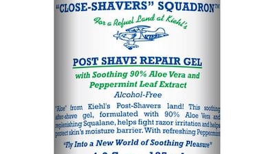 Kiehl’s Post Shave Repair Gel. Courtesy Kiehl’s