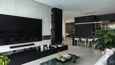 The TV area