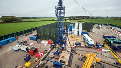 The Cuadrilla fracking site in Preston New Road, Little Plumpton, Lancashire. PA