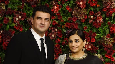 Vidya Balan and husband Siddharth Roy Kapur. AFP