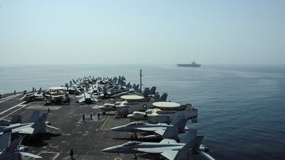 The US says it is working with partners to bolster a maritime task force to address the Houthi threat. AFP